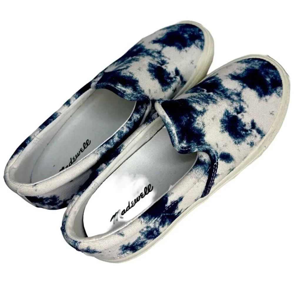 Madewell Sidewalk Tie Dye Slip-On Sneakers shoes NWOT Size 7.5